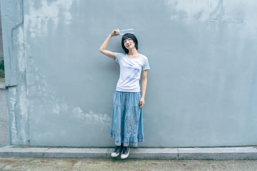 HUGYOURSKIN JELLY FISH RINGER TEE (BLUE)