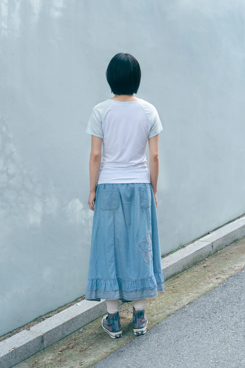 HUGYOURSKIN JELLY FISH RINGER TEE (BLUE)
