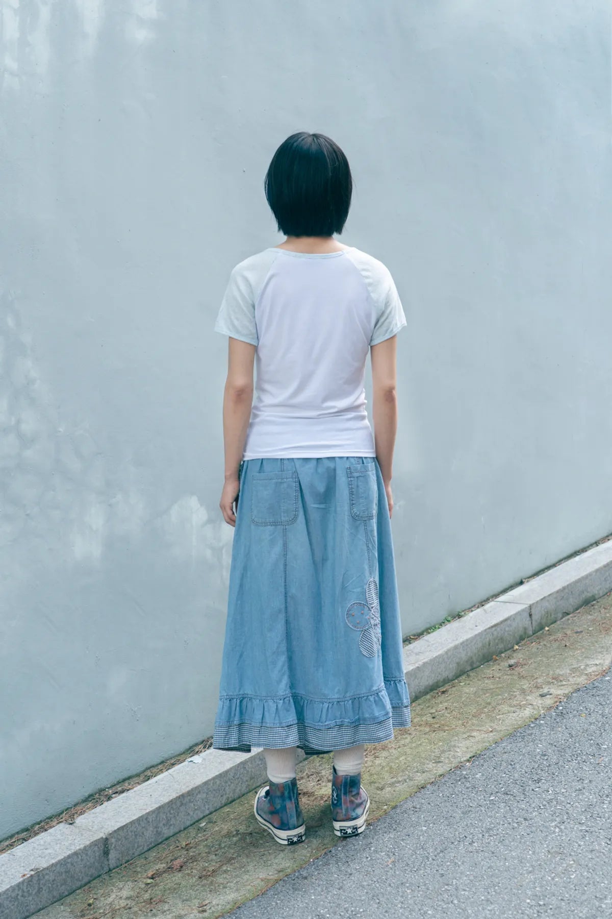 HUGYOURSKIN JELLY FISH RINGER TEE (BLUE)