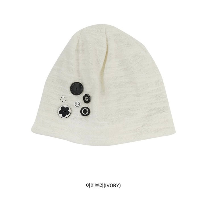 button beanie (charcoal)