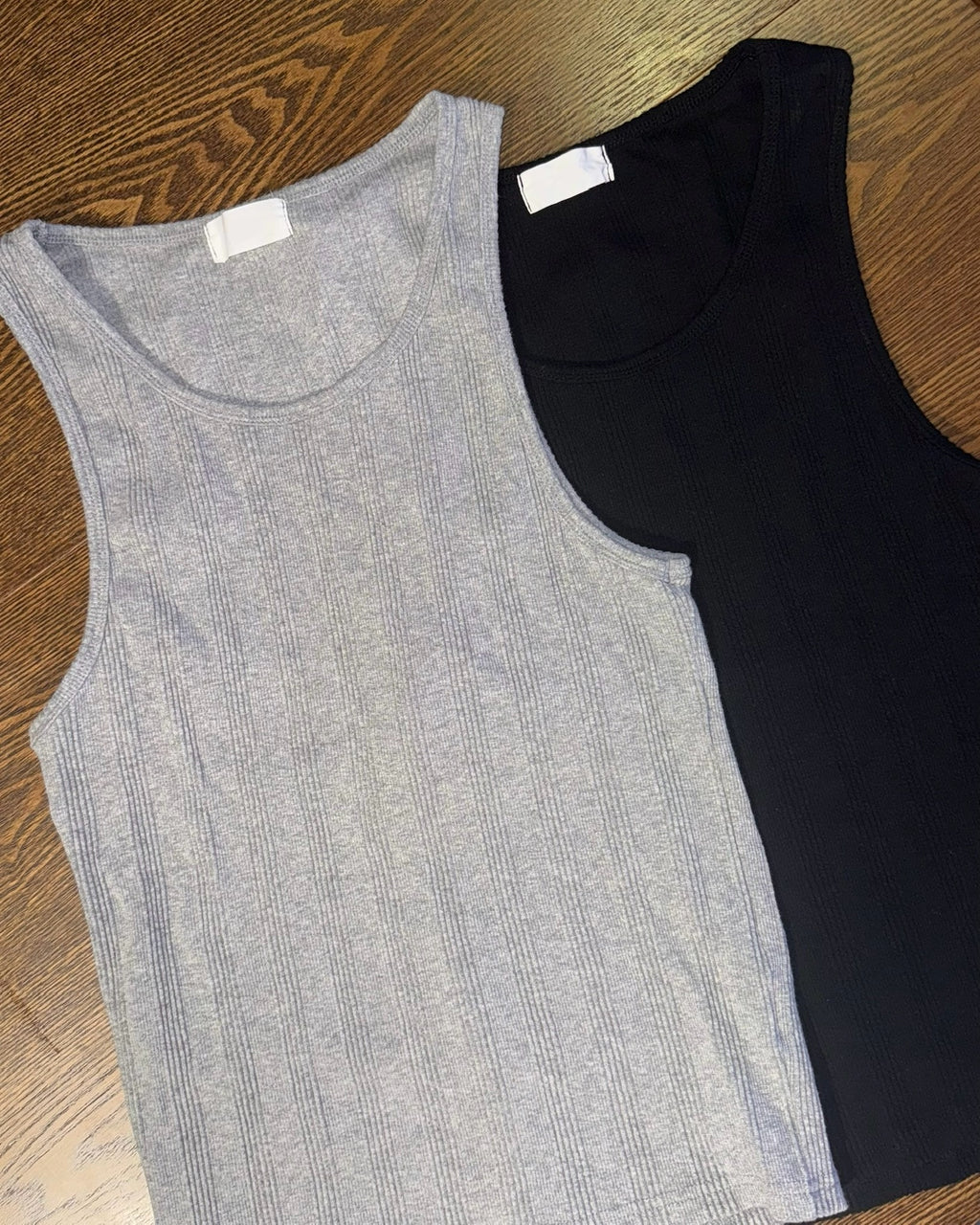 simple stripe vest