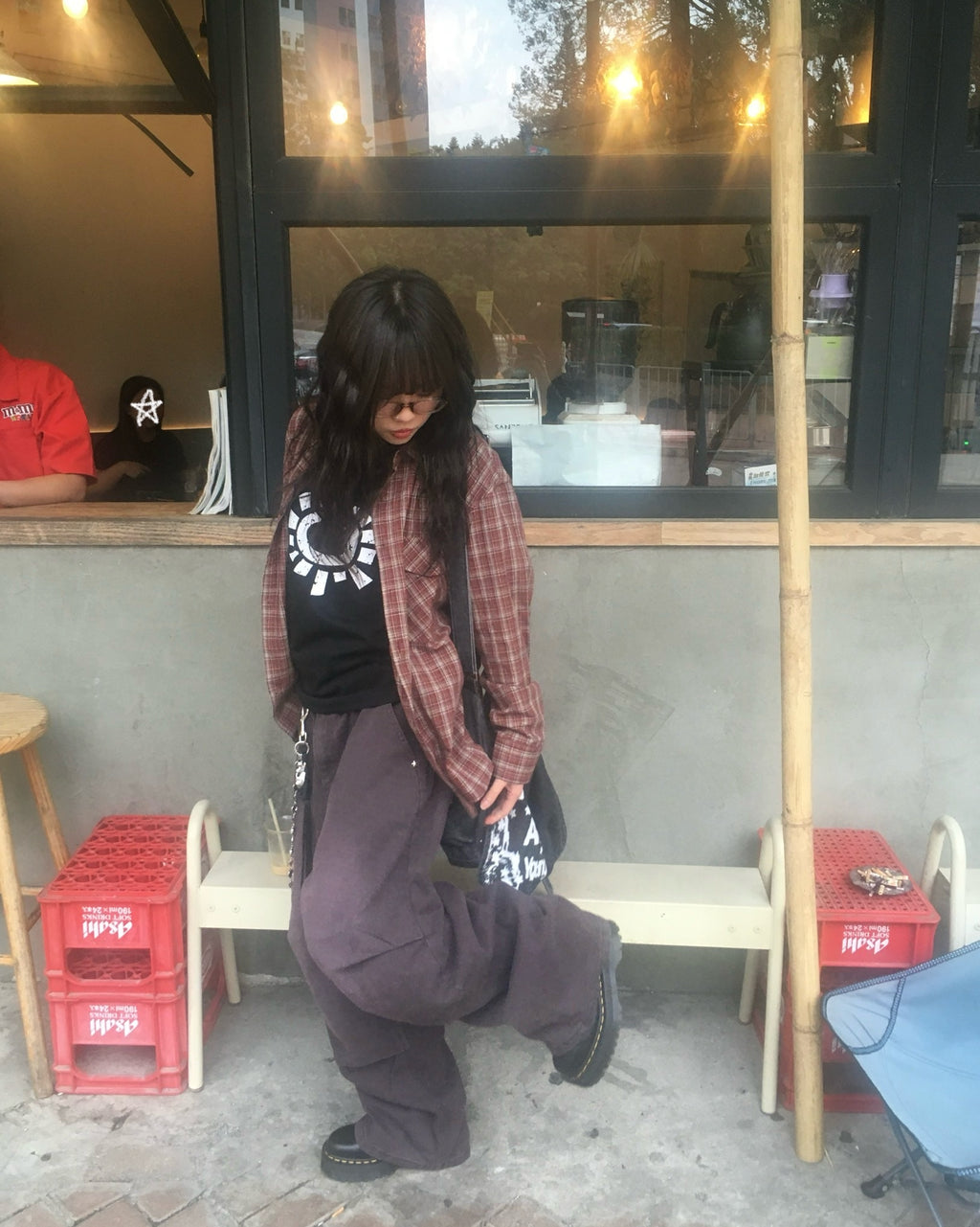 star rivet washed jeans (women)