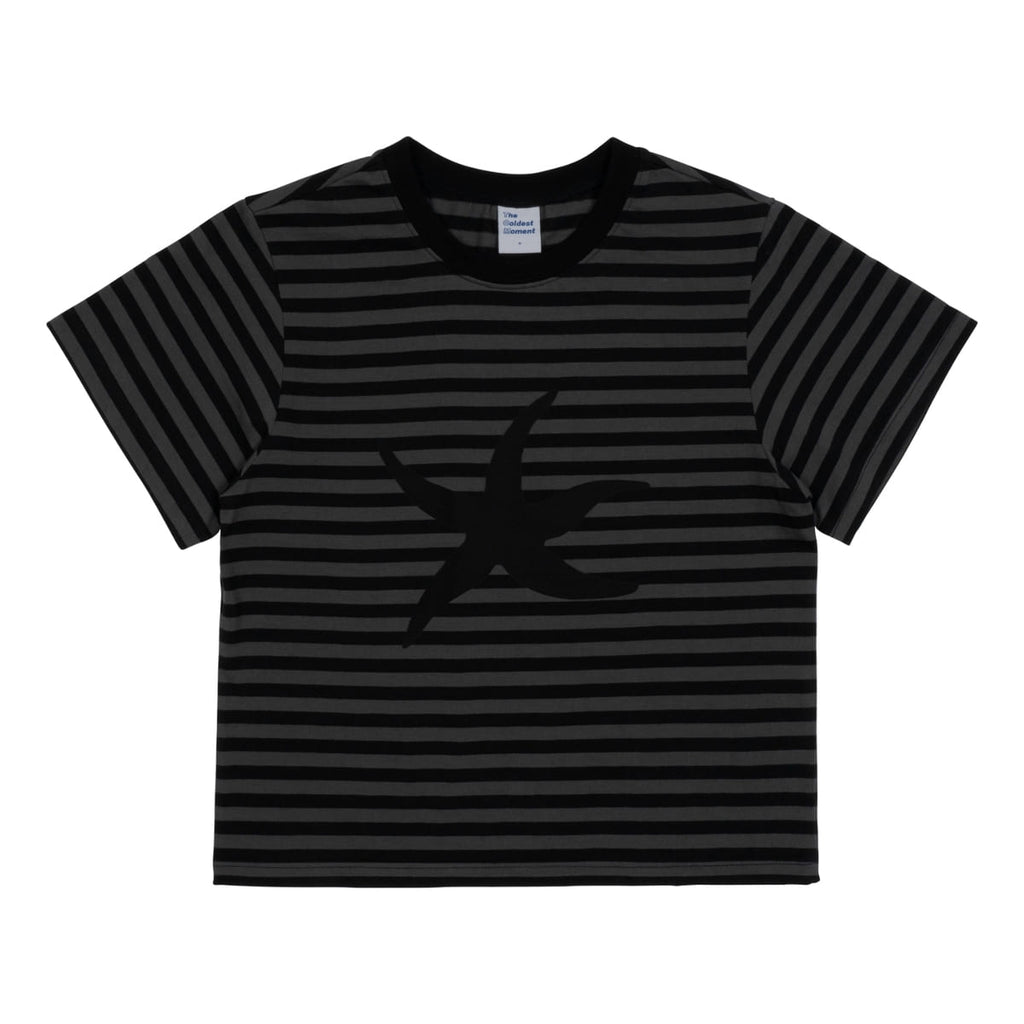 TCM STARFISH STRIPE TEE (BLACK)