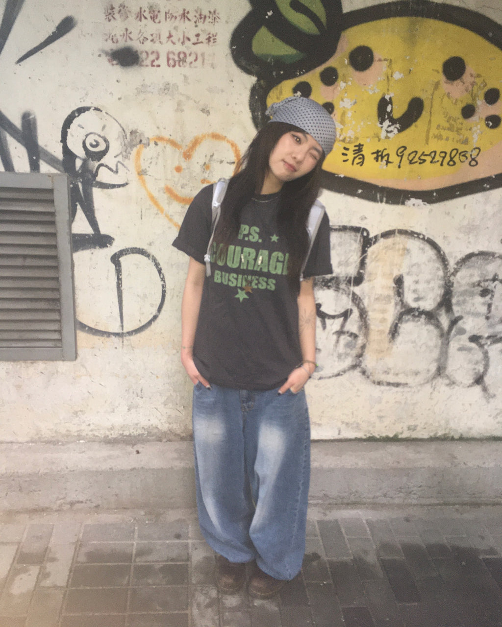 ps crop tee (charcoal)