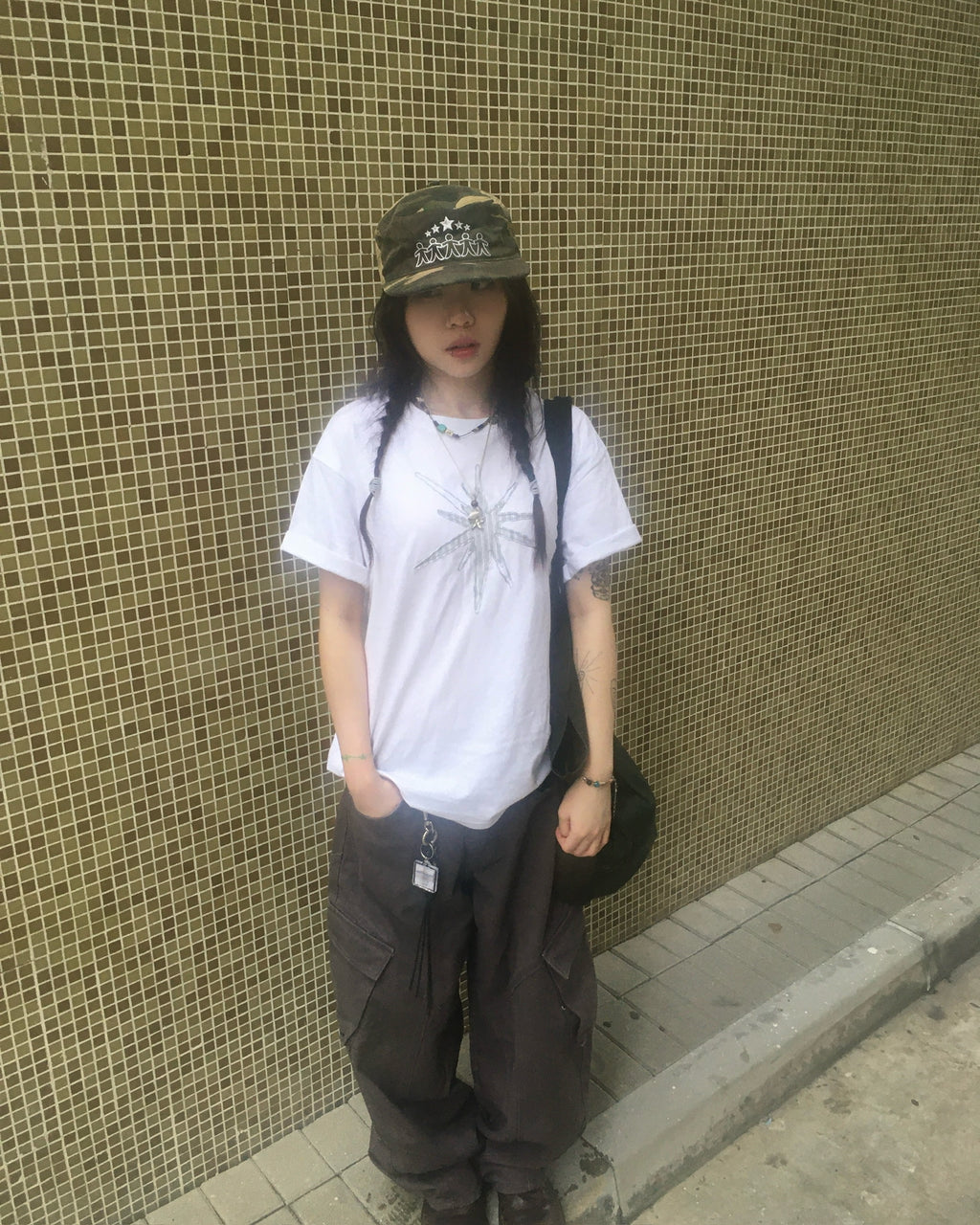 multi-seam cargo pants (charcoal)
