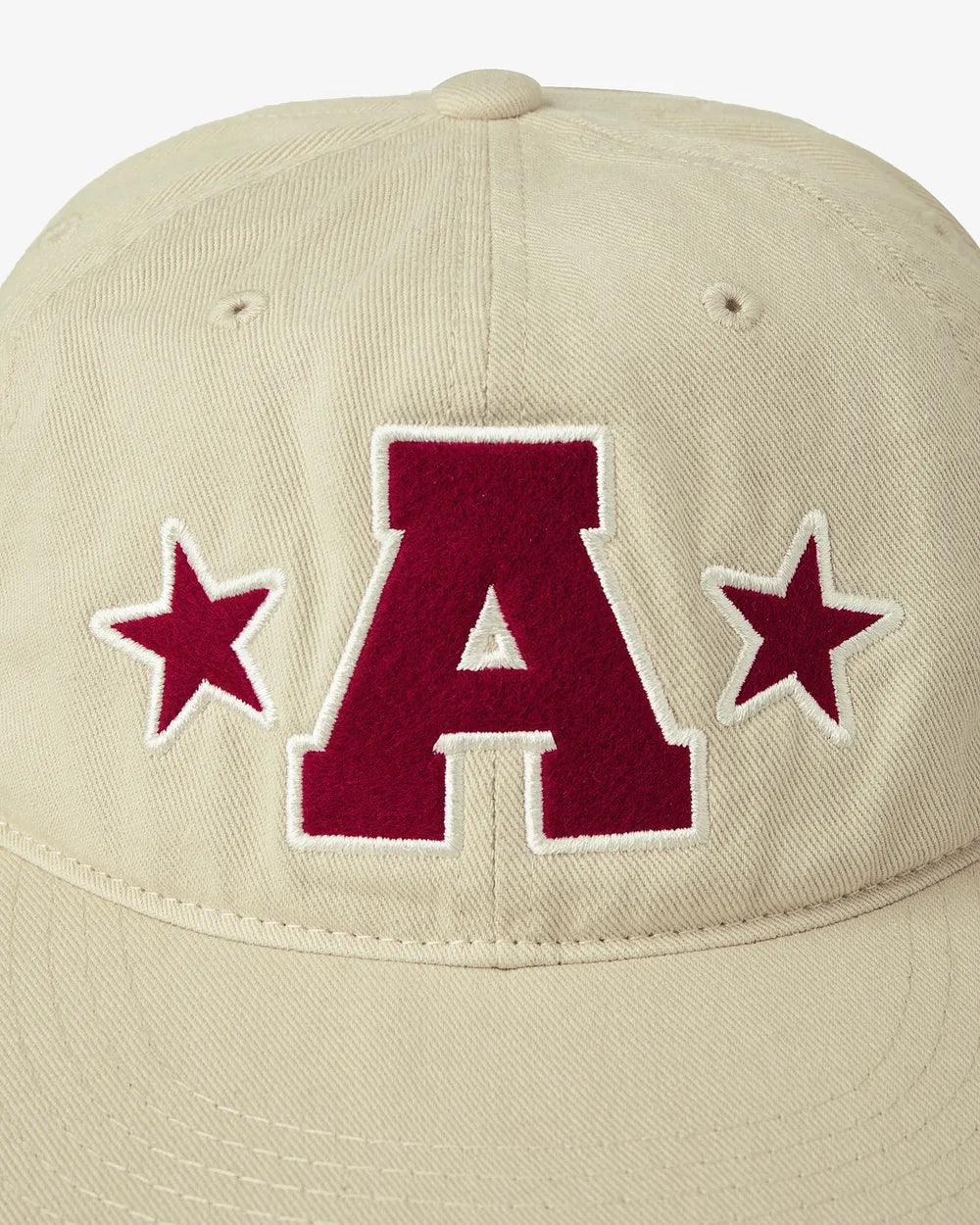 AEAE WASHED CAPITAL LOGO CAP (ECRU)