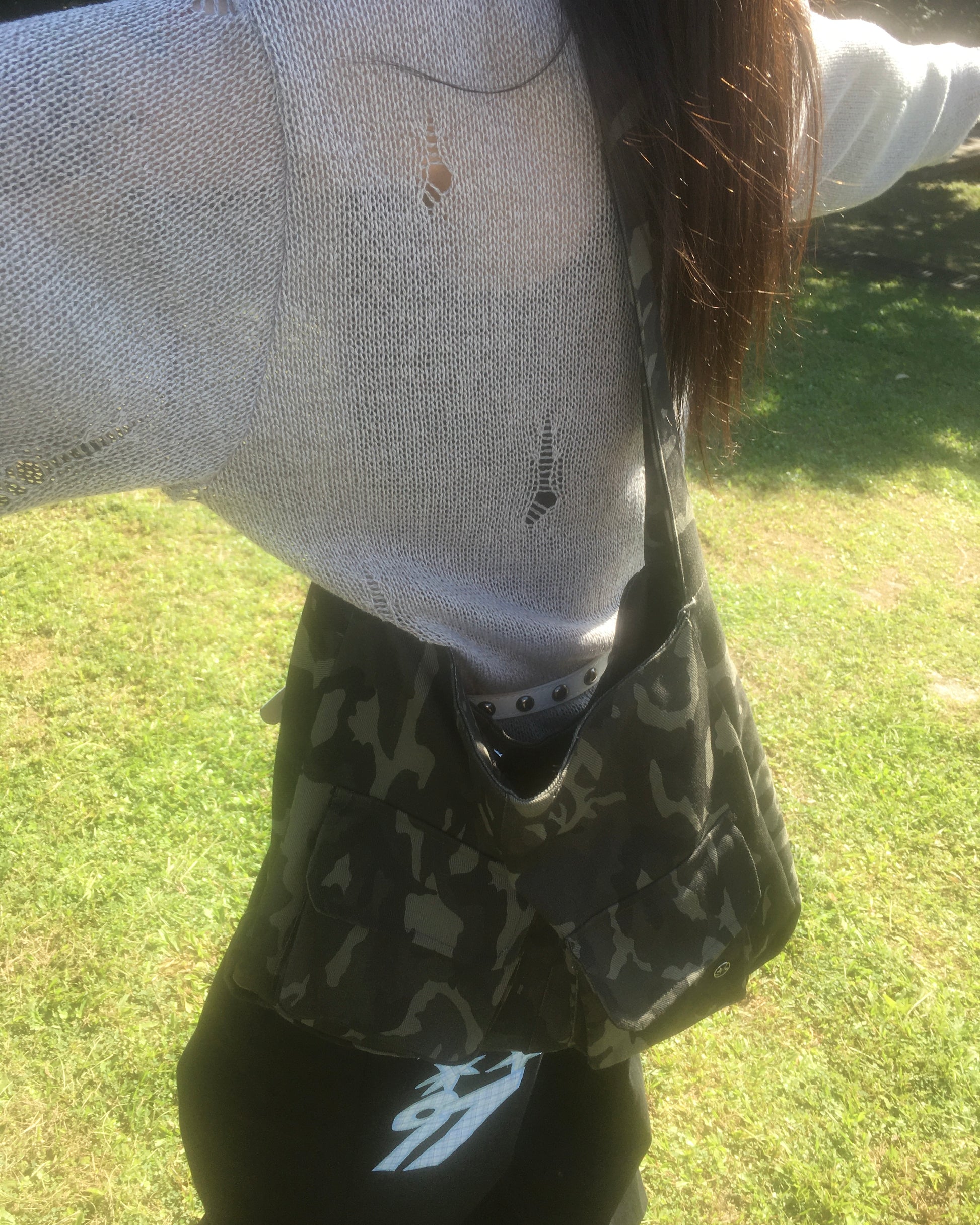 camo shoulder bag (khaki)