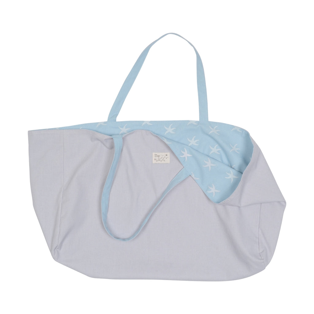 TCM STARFISH REVERSIBLE TOTE BAG (SKY BLUE/GREY)