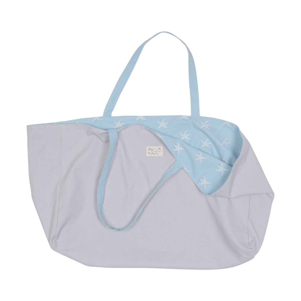 TCM STARFISH REVERSIBLE TOTE BAG (SKY BLUE/GREY)