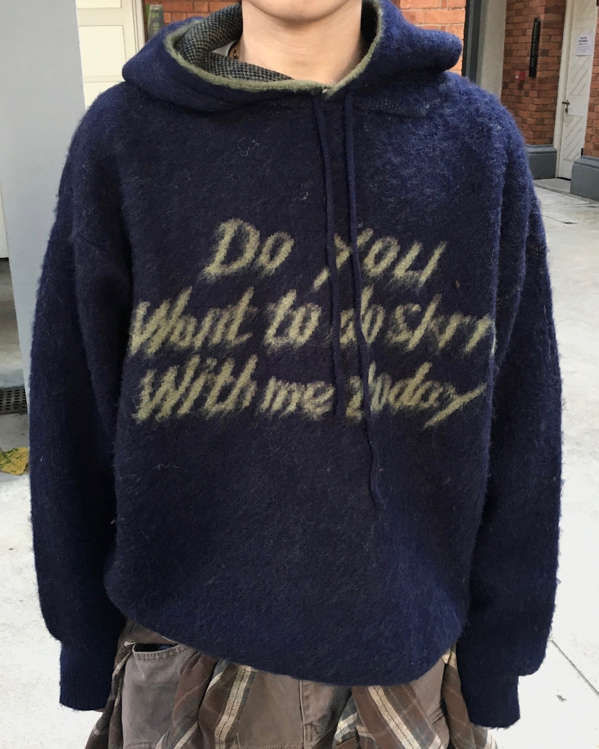 SKR knitted hoodie