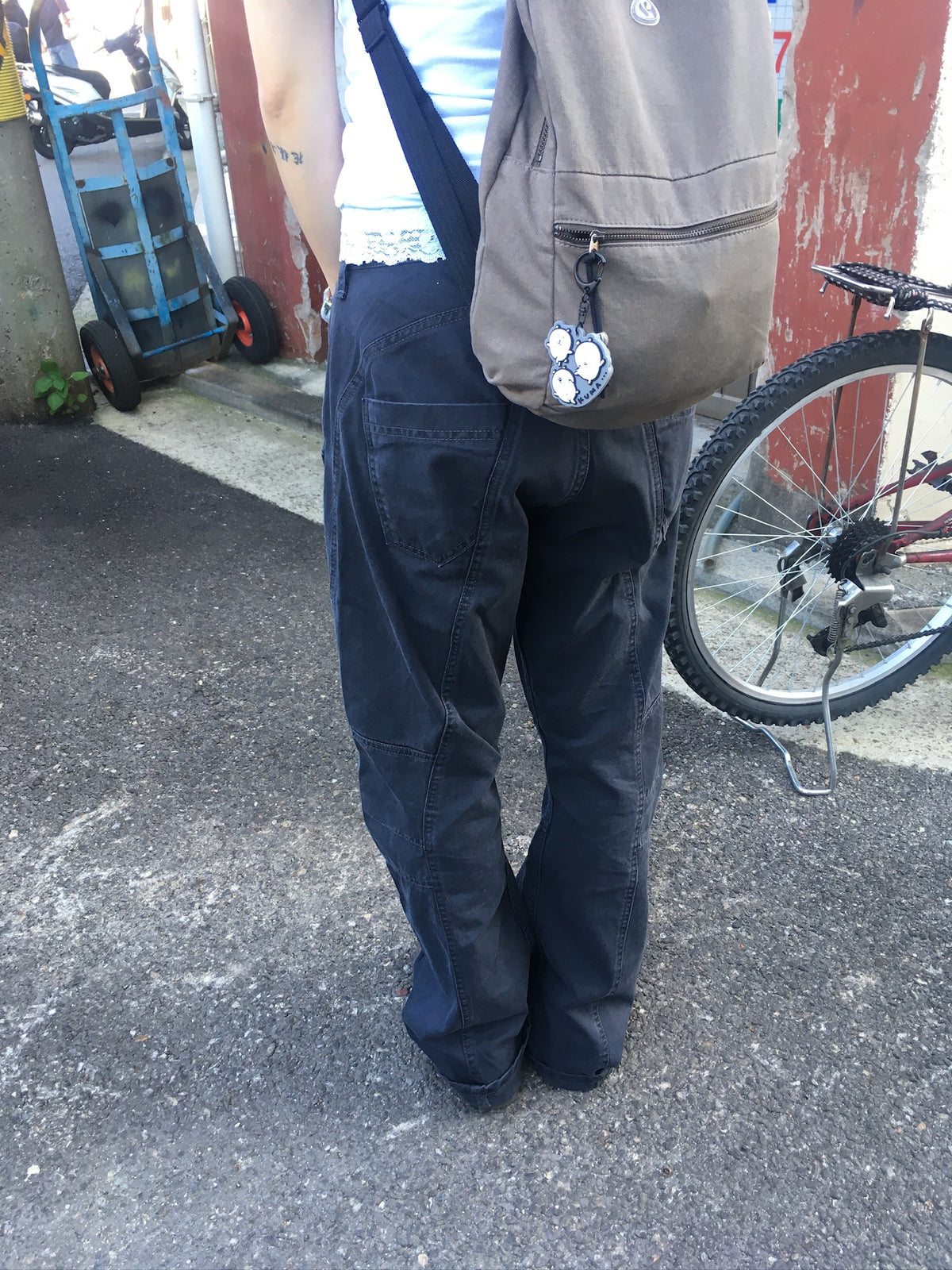 vintage flared pants (charcoal)
