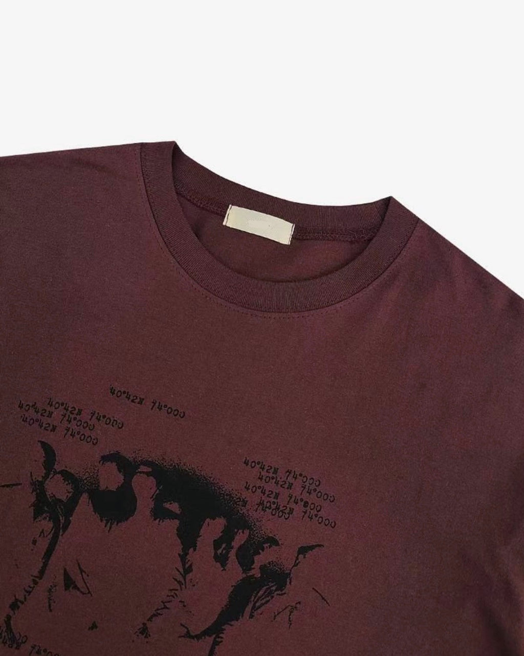 (in stock) bucket tee (burgundy)