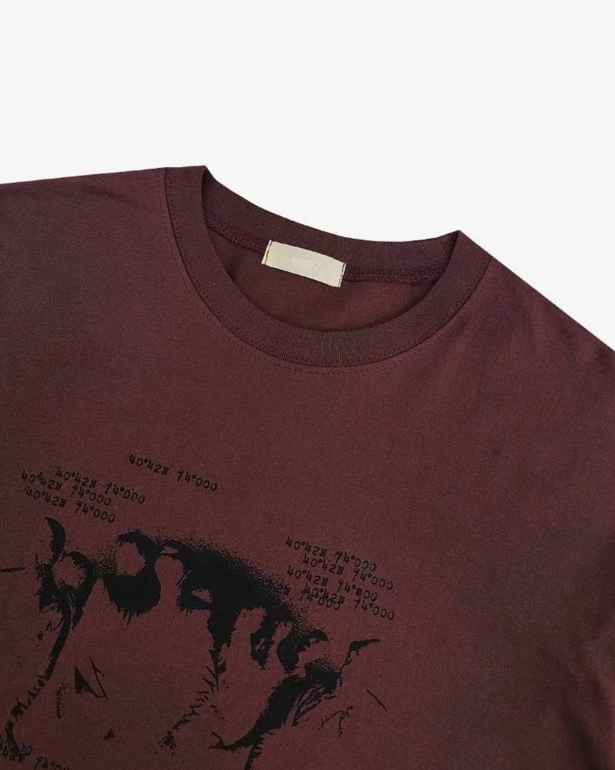 (in stock) bucket tee (burgundy)
