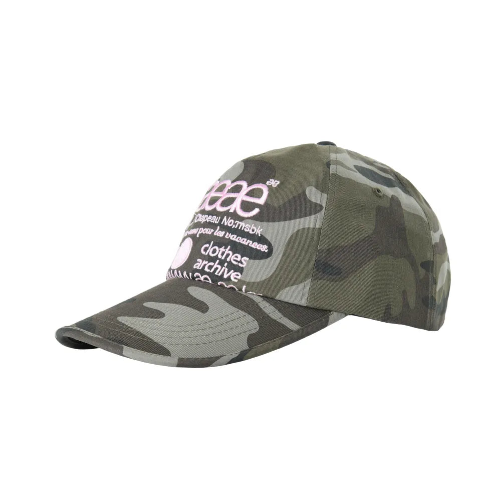AEAE WEB LOGO CAMO 5 PANNEL CAP (GREEN)