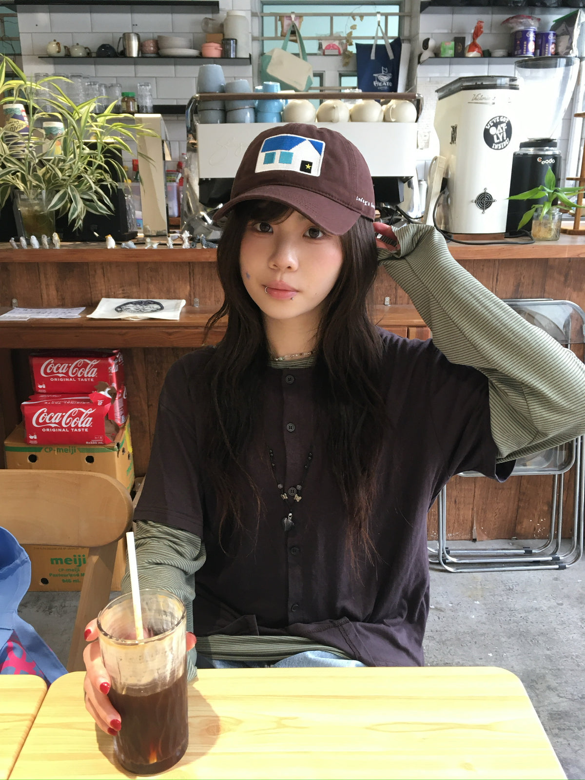 [ ★made] house cap (brown)