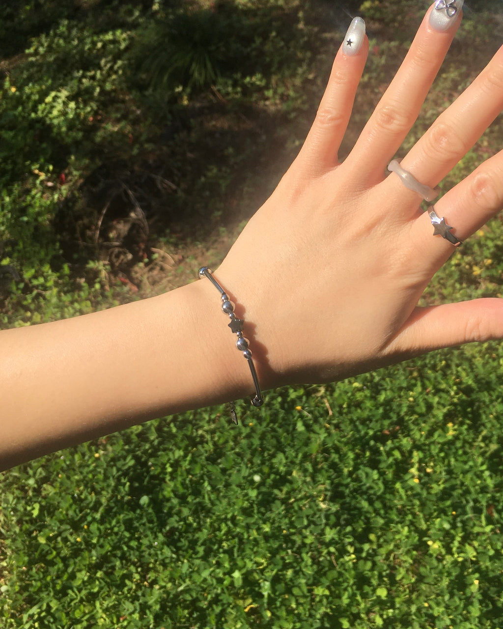galaxy star bracelet (black)