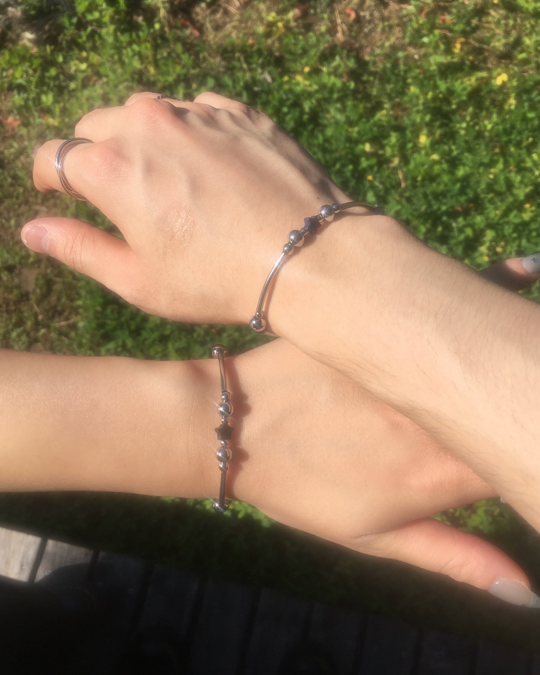 galaxy star bracelet (black)