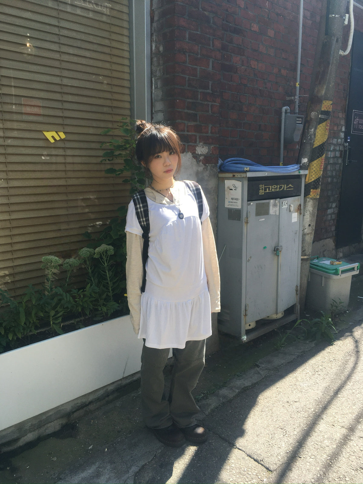 vintage flared pants (khaki beige)