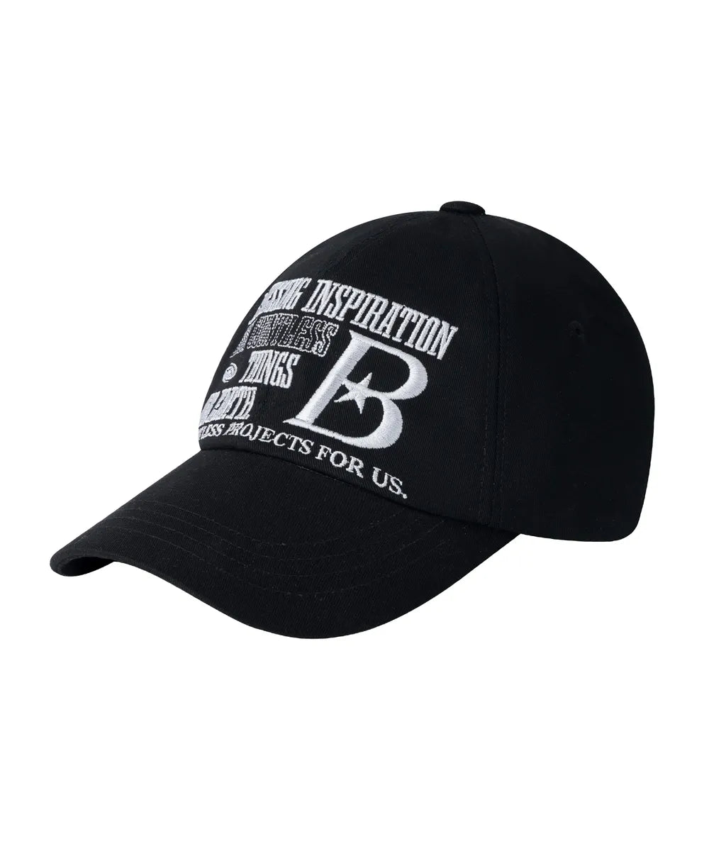 BAUF B LOGO ball cap (all black)