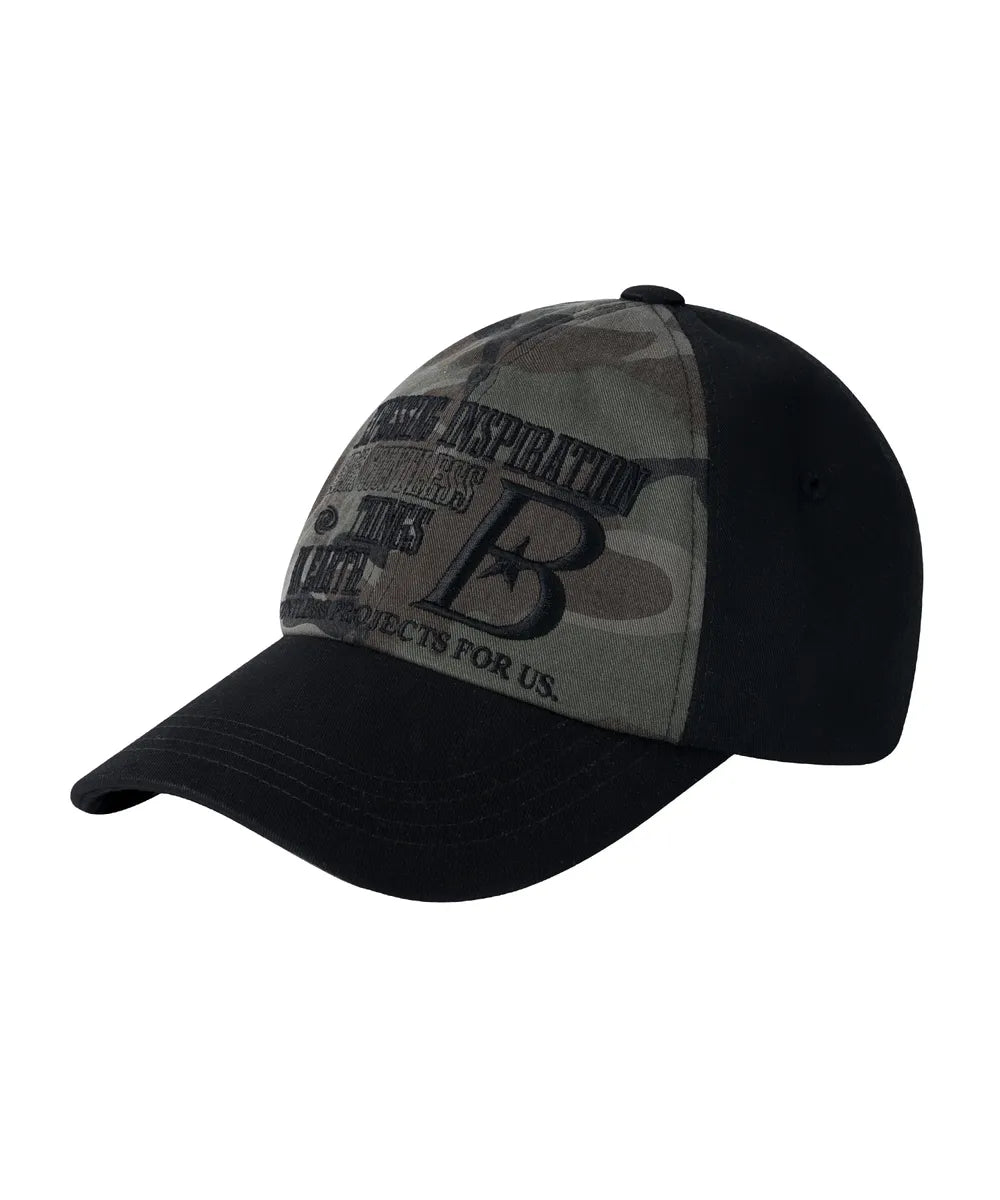 BAUF B LOGO Ball Cap (Camo Black)