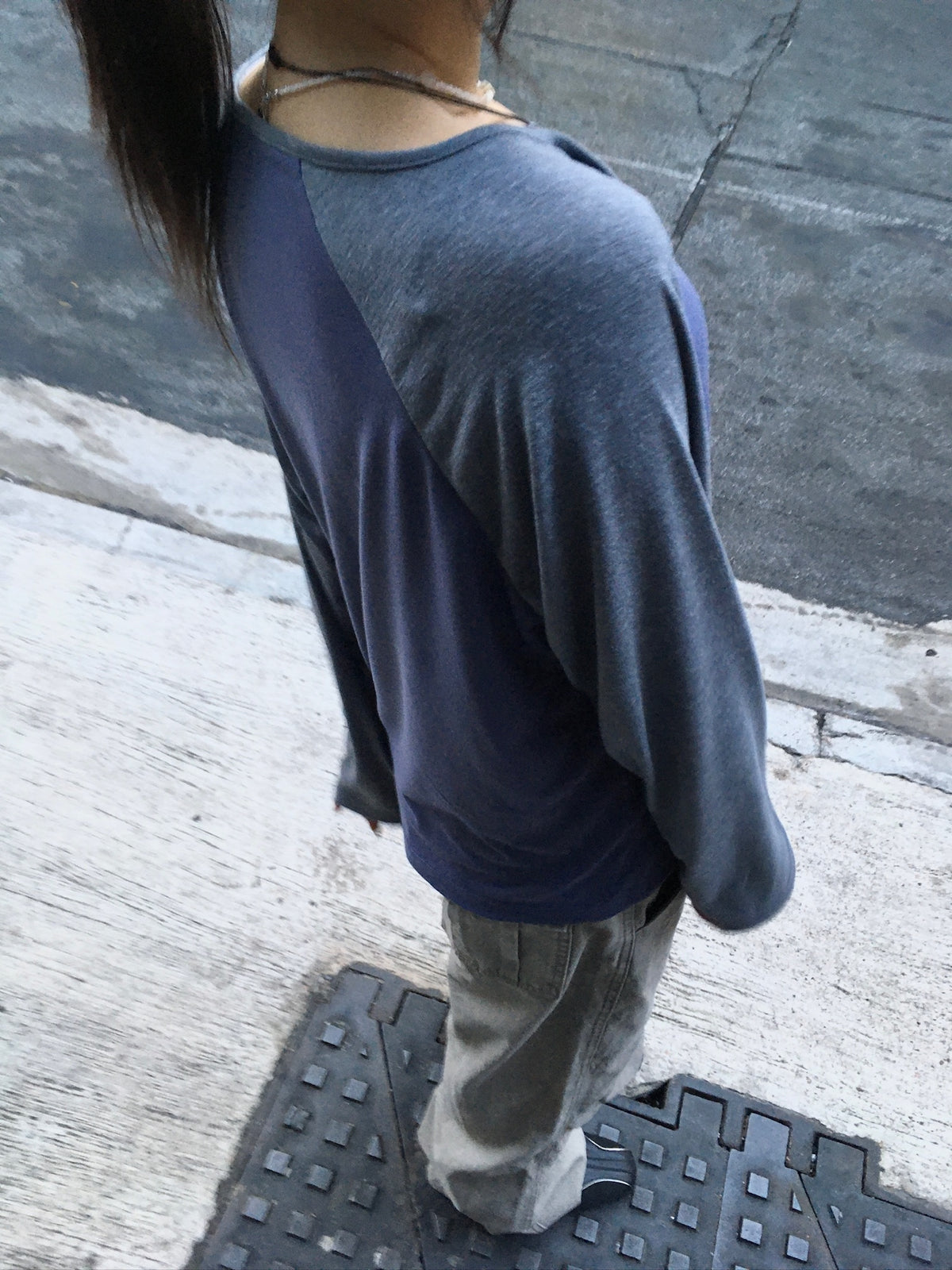 vintage washed cargo pants (beige)