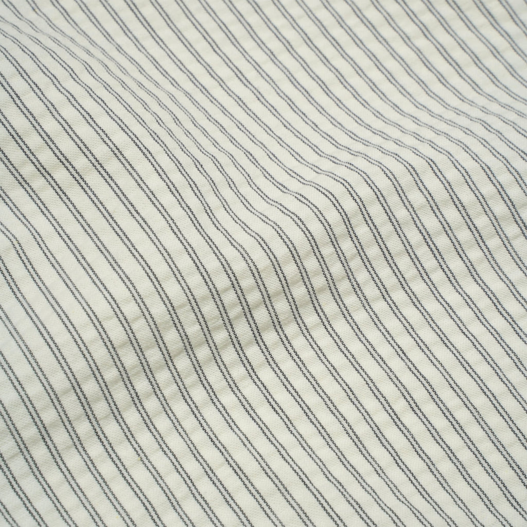 TCM MINI LOGO STRIPE HALF SHIRTS (BEIGE)