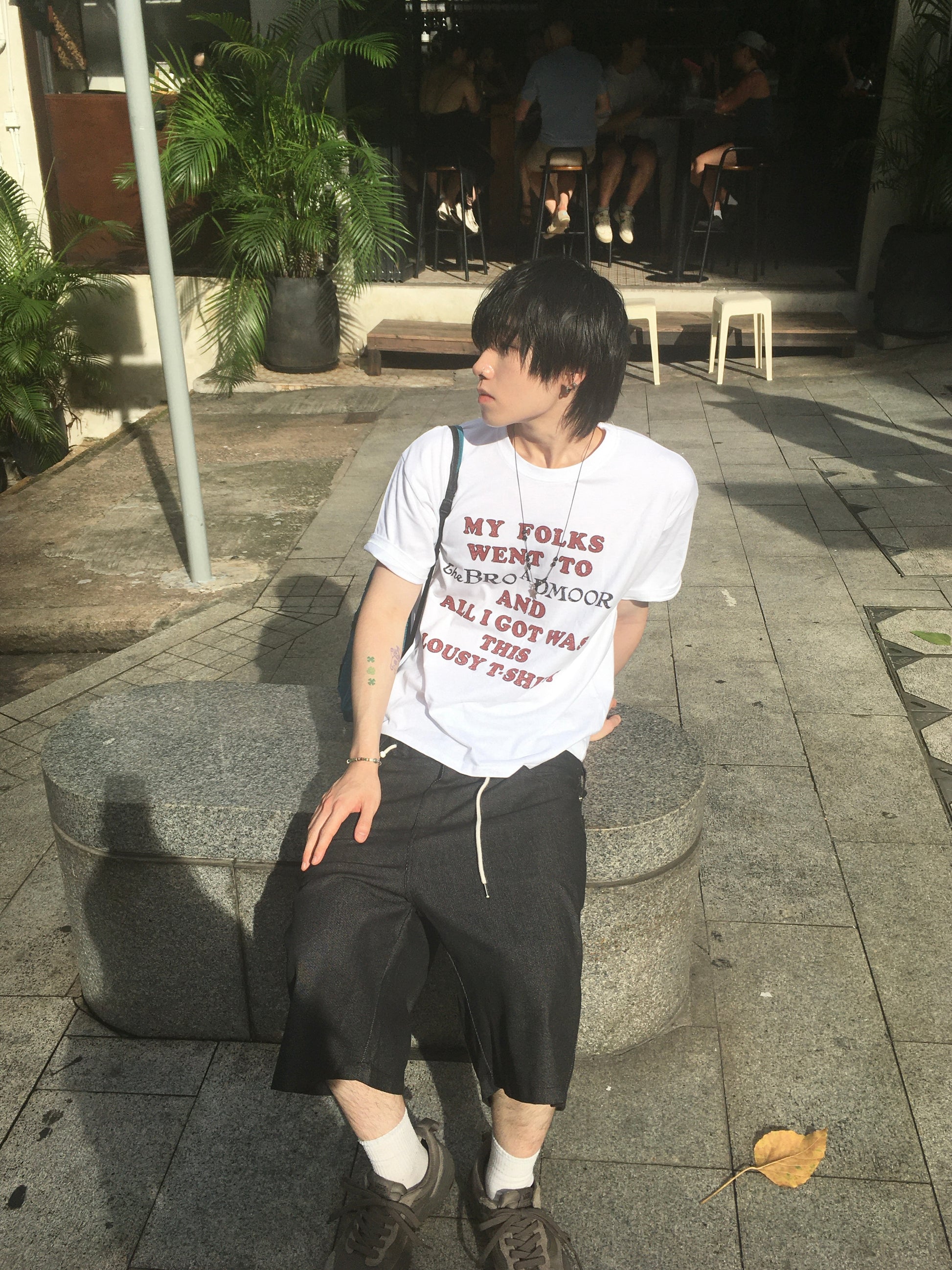 vintage lousy tee (white)