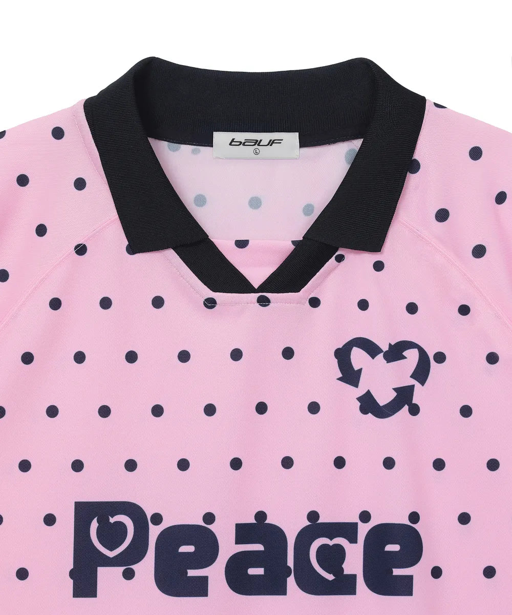BAUF DOT JERSEY T-SHIRT (PINK)