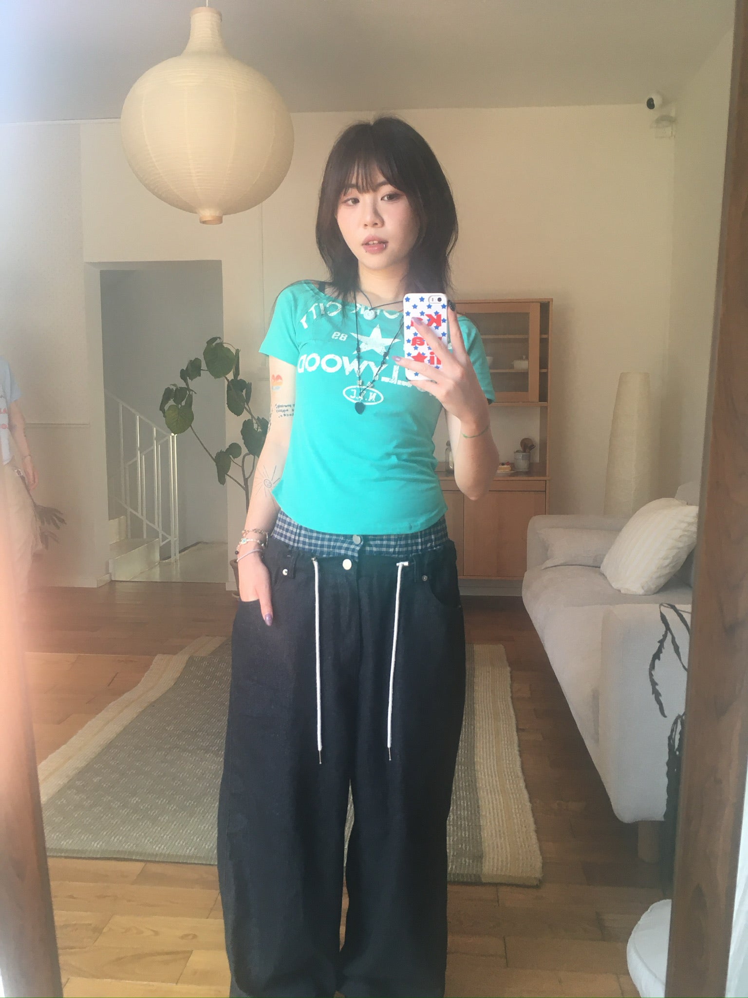 hollywood boat neck tee (mint)