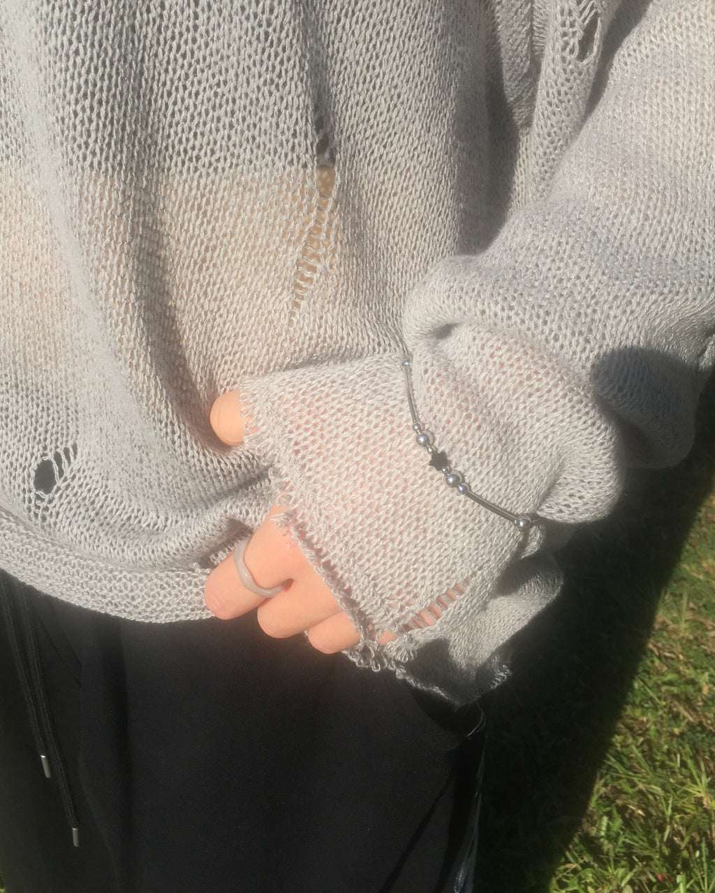 galaxy star bracelet (black)