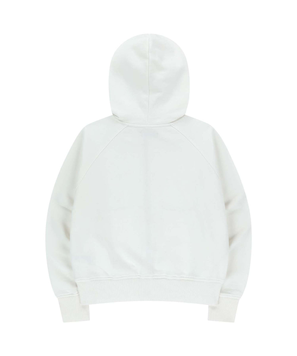 ✪【𝘱𝘳𝘦-𝘰𝘳𝘥𝘦𝘳】coyseio ruffle lace hood zip-up (white)