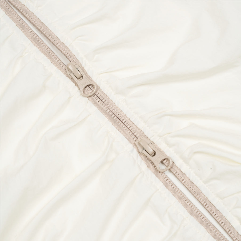 TCM SHIRRING HALF WINDSTOPER (IVORY/BEIGE)