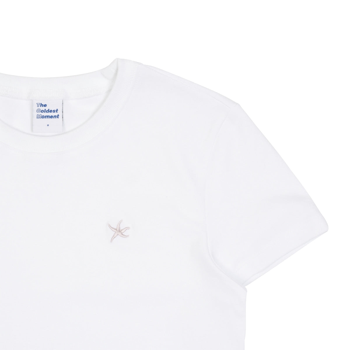 TCM MINI LOGO CURVED TEE (WHITE)