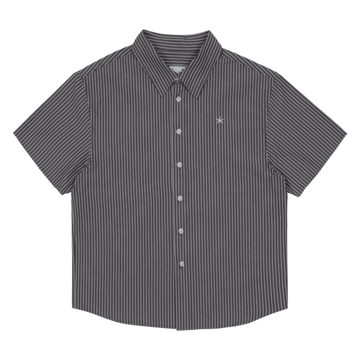 TCM MINI LOGO STRIPE HALF SHIRTS (BLACK)