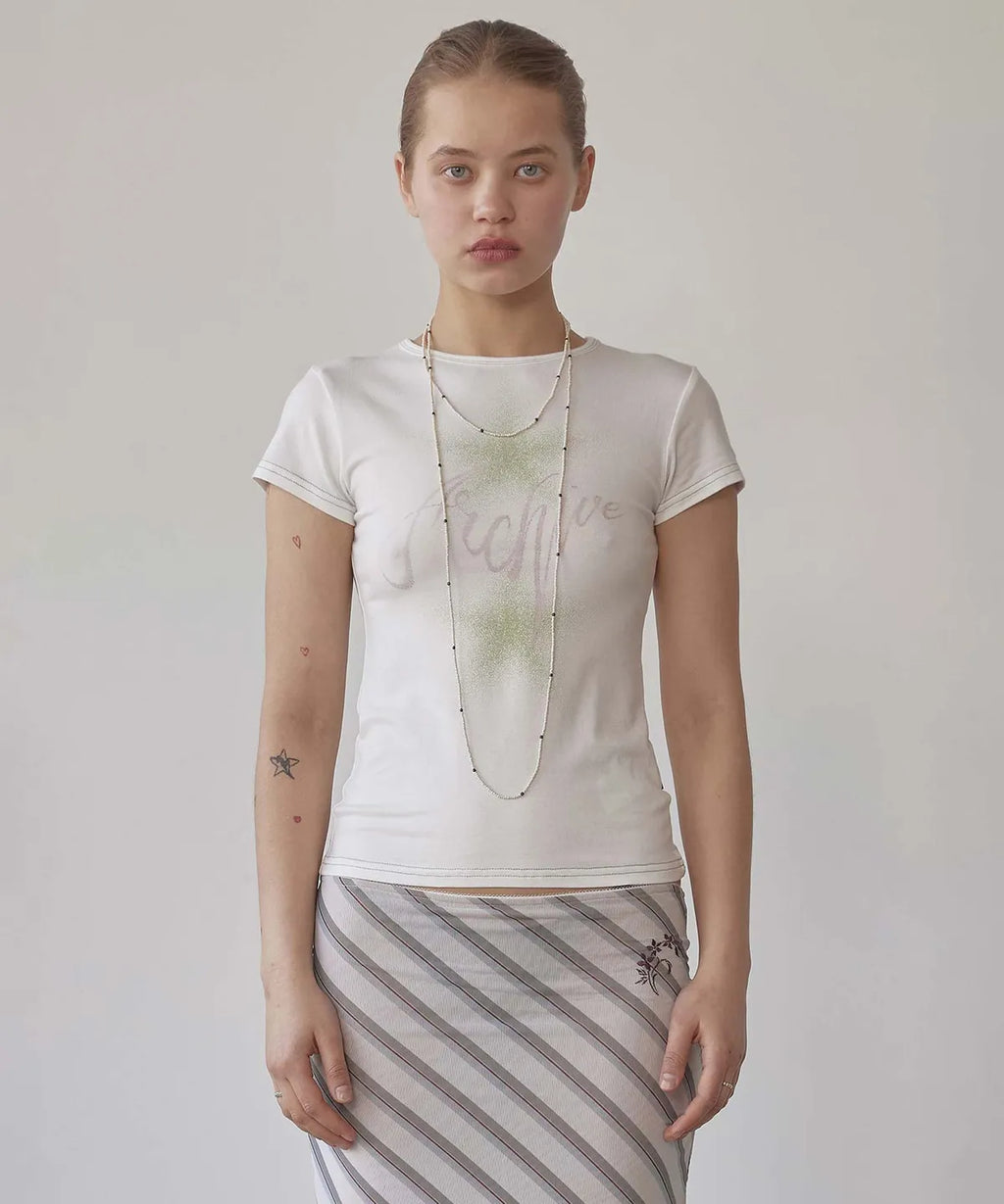 【𝘱𝘳𝘦-𝘰𝘳𝘥𝘦𝘳】SCULPTOR Anew Archive Tee White