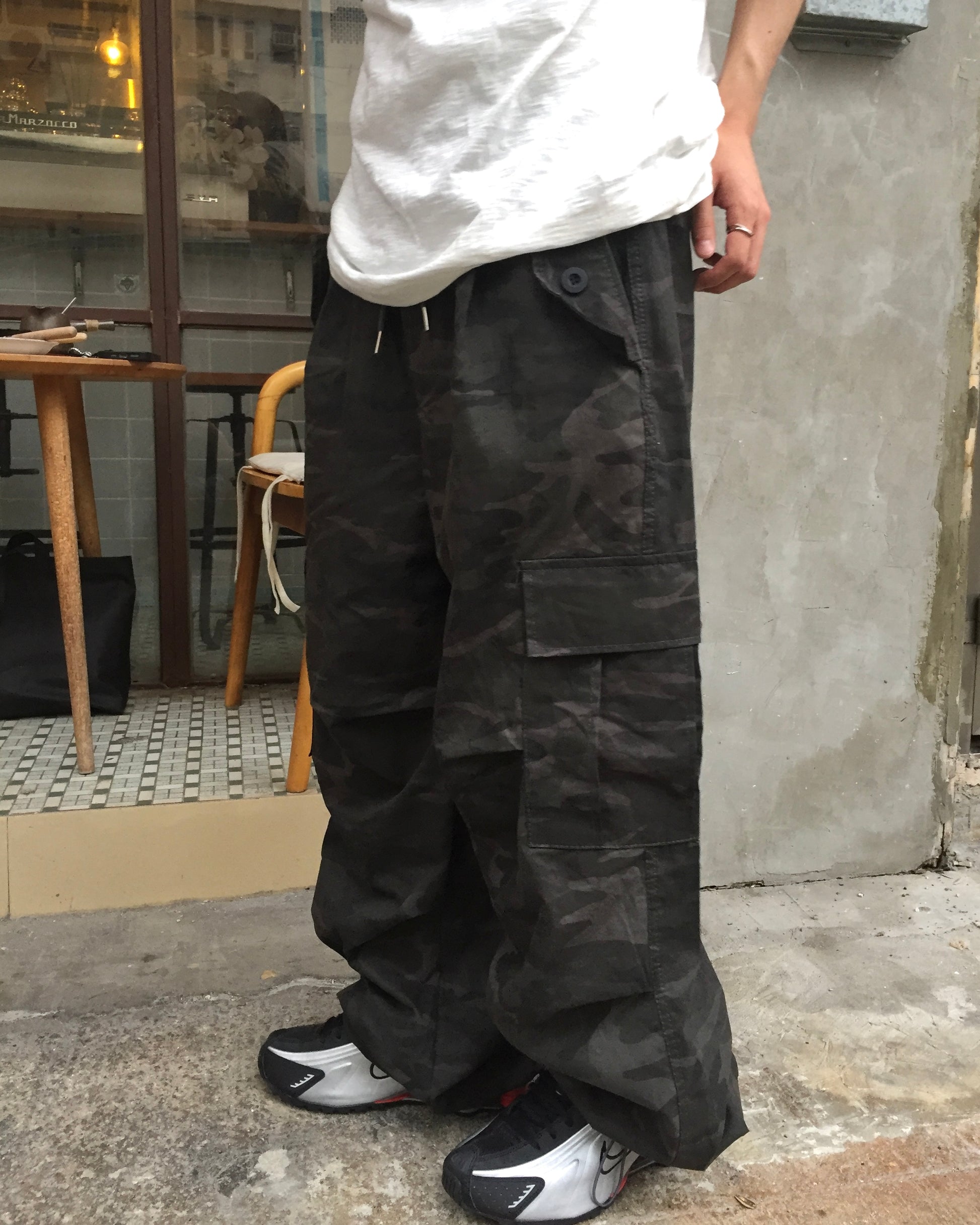 military camo work pants (charcoal)