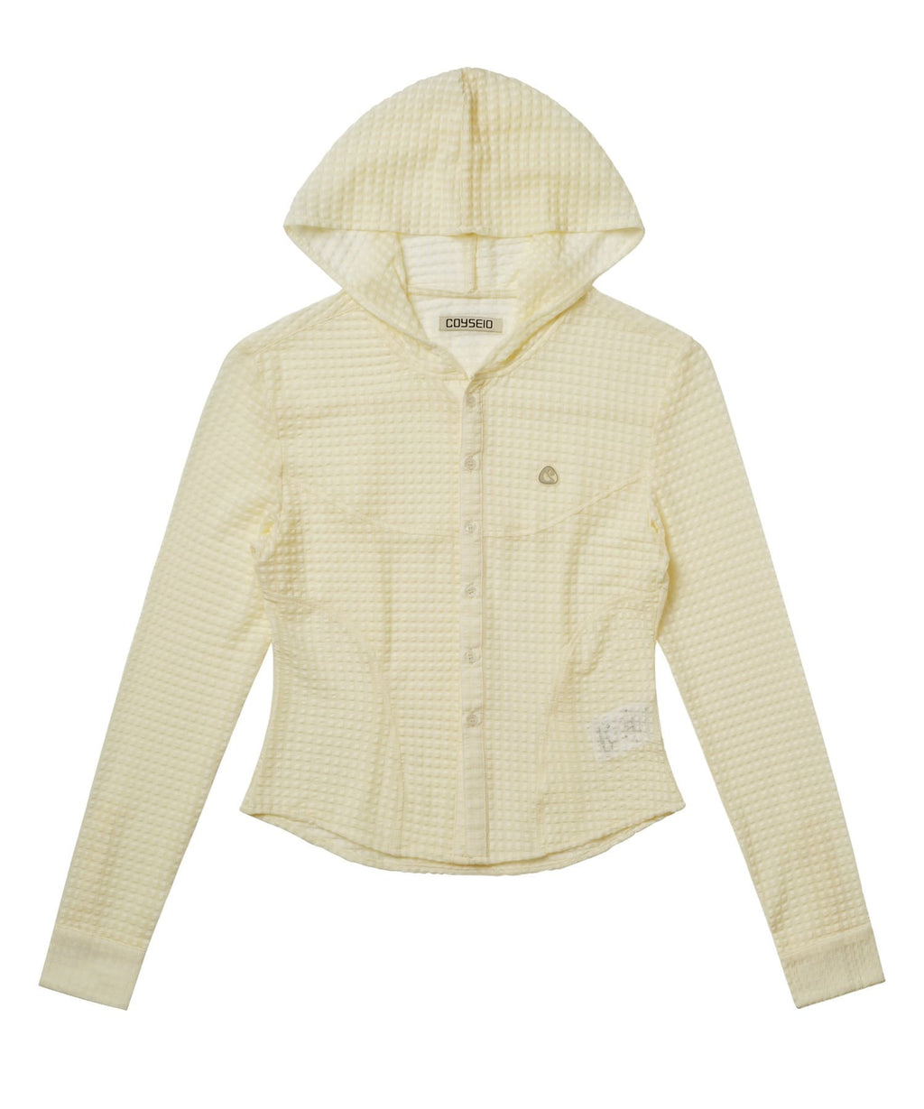✪【𝘱𝘳𝘦-𝘰𝘳𝘥𝘦𝘳】coyseio round hoodie shirts (yellow)