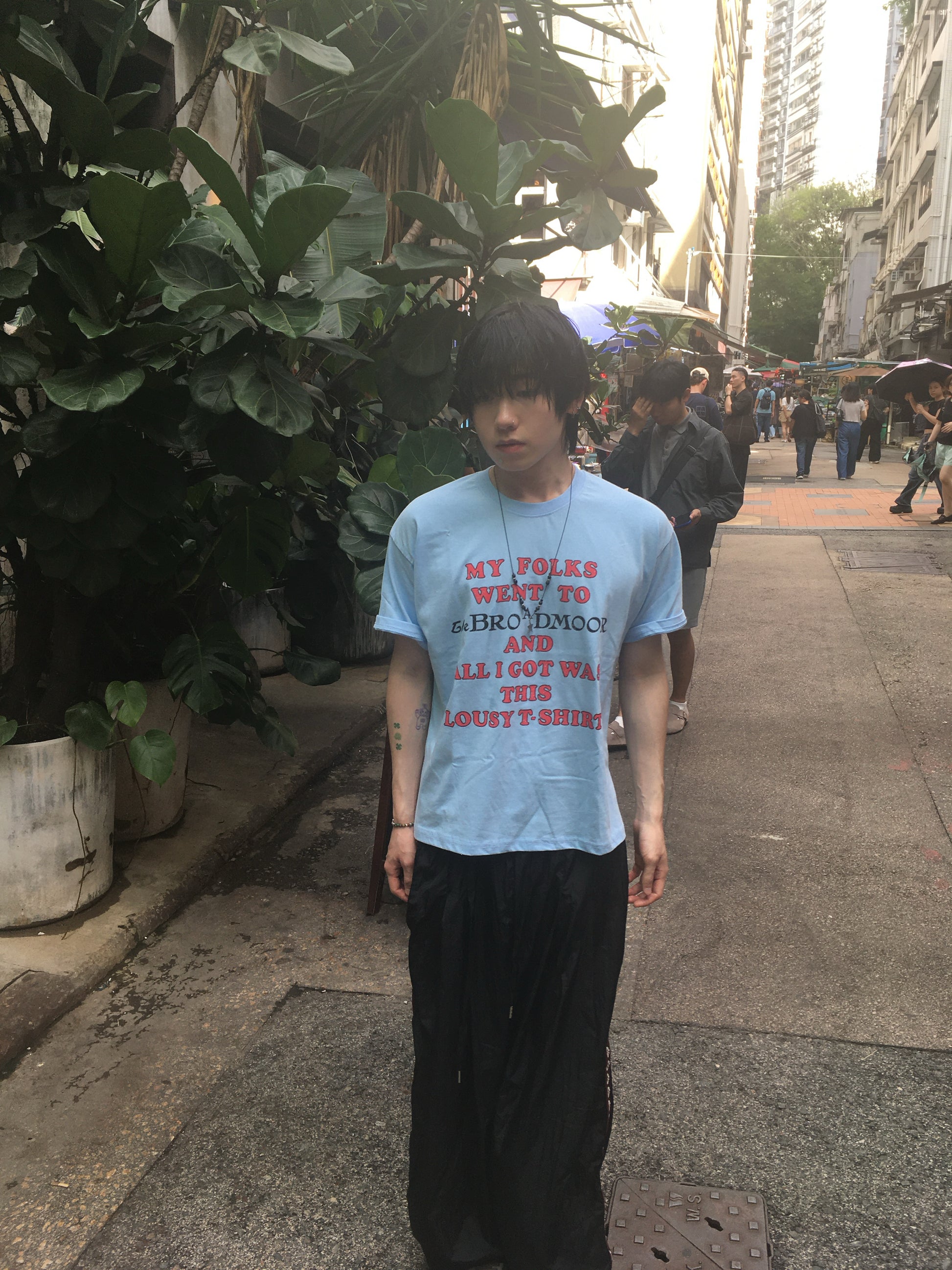 vintage lousy tee (sky blue)