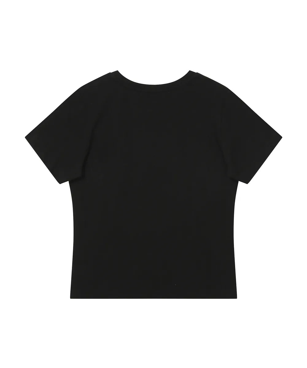 BAUF 3 LOGO DOT SLIM FIT T-SHIRT (BLACK)