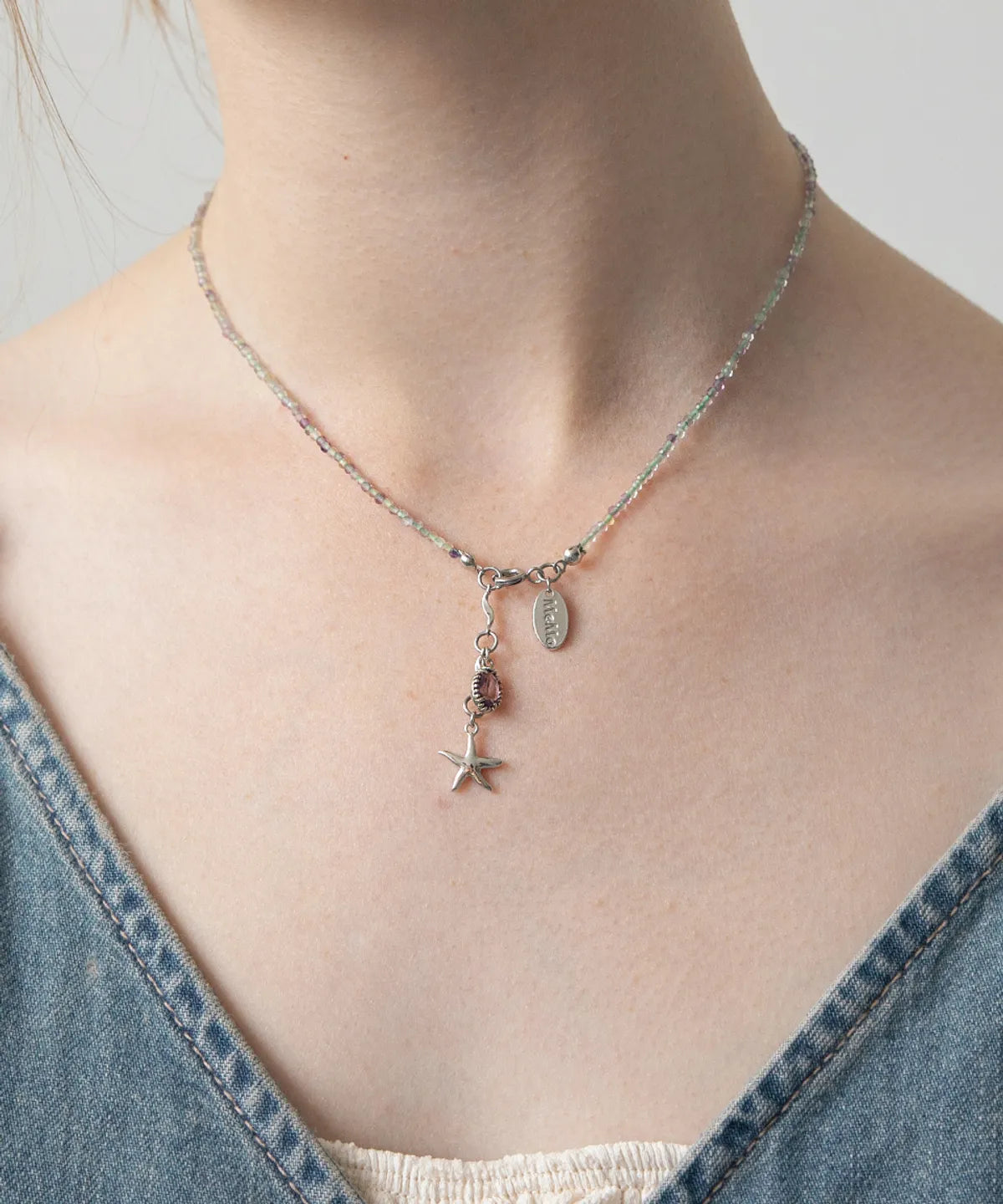 【𝘱𝘳𝘦-𝘰𝘳𝘥𝘦𝘳】MERRYMOTIVE Healing gemstone drop pendant necklace