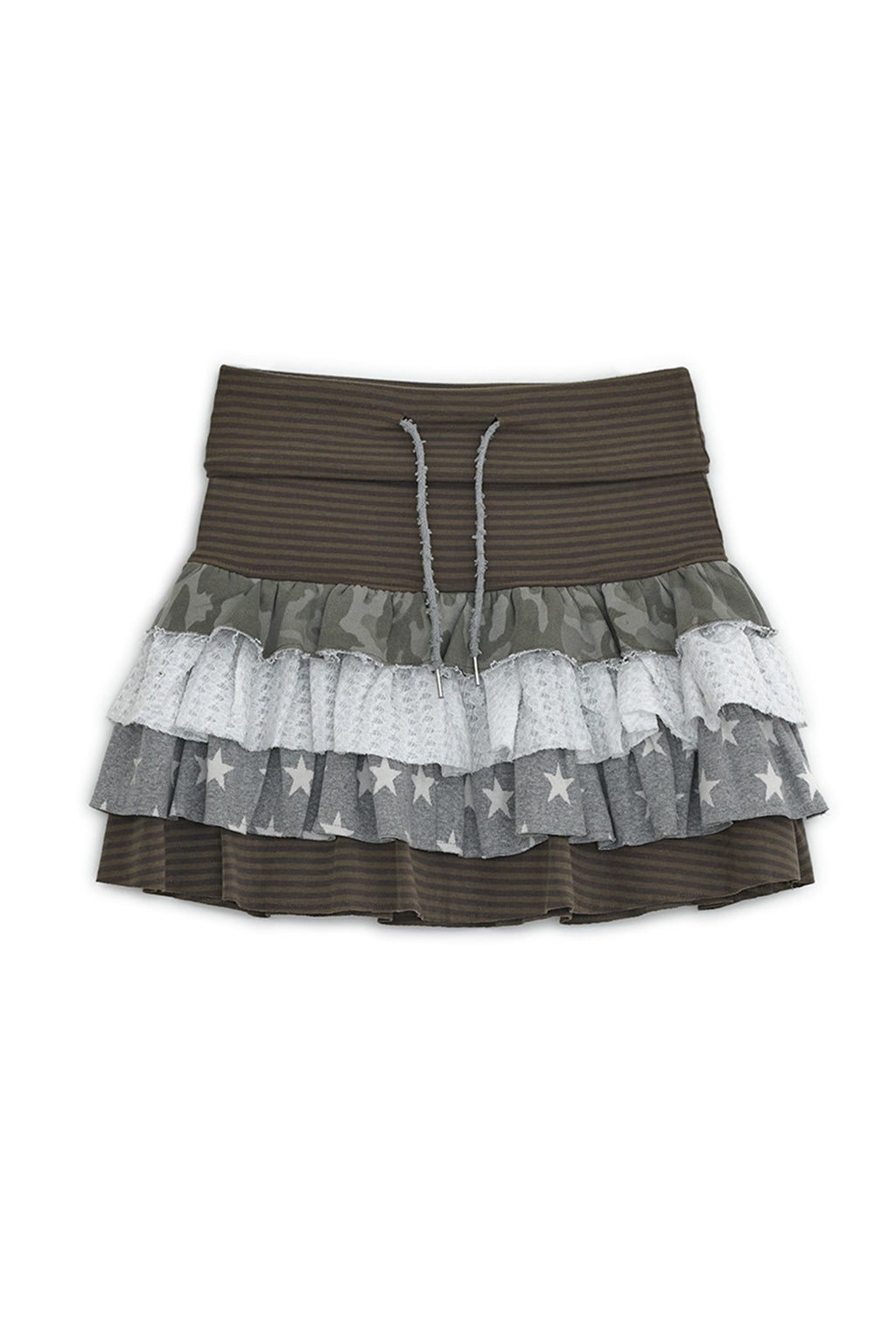 HUGYOURSKIN CANCAN LAYERED SKIRT (BROWN)