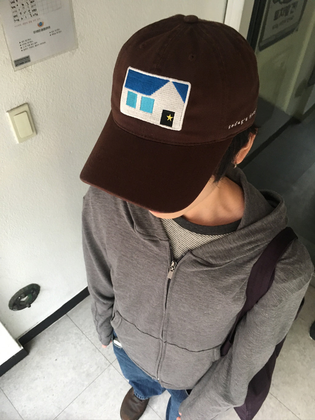 [ ★made] house cap (brown)