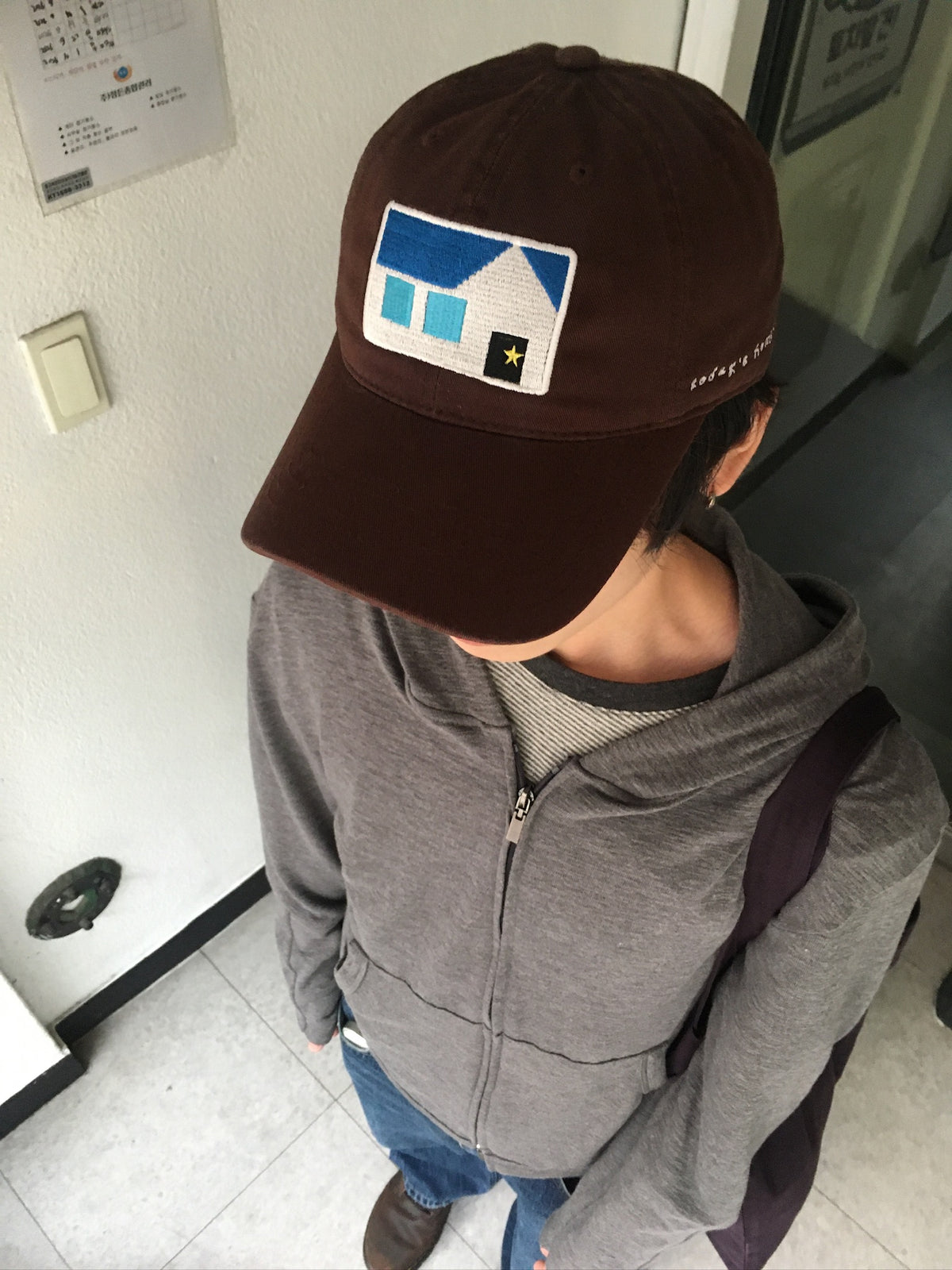 [ ★made] house cap (brown)