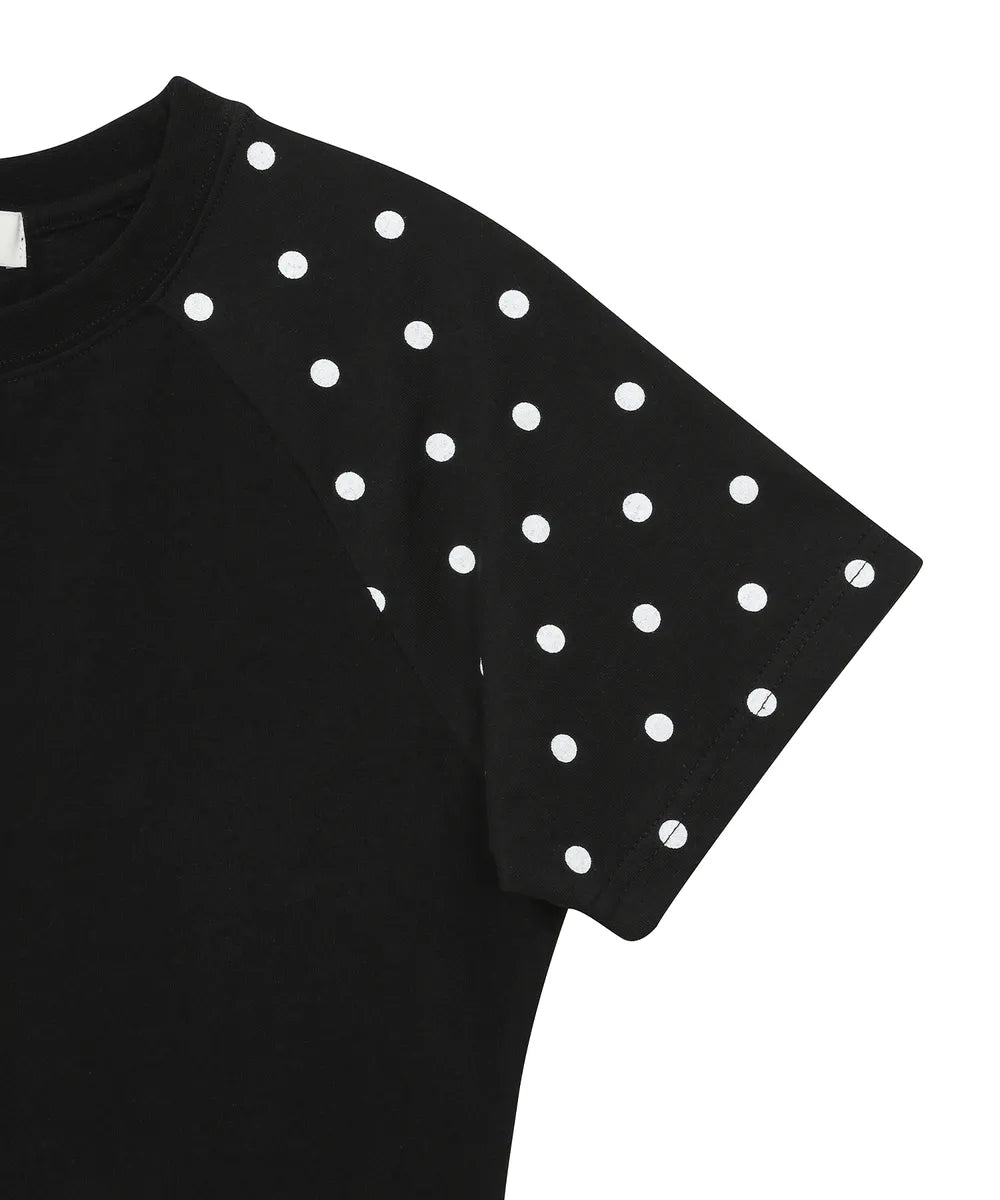 BAUF ANGEL WING SLIM FIT T-SHIRT (DOT BLACK)