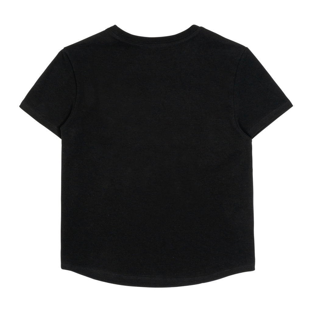 TCM MINI LOGO CURVED TEE (BLACK)