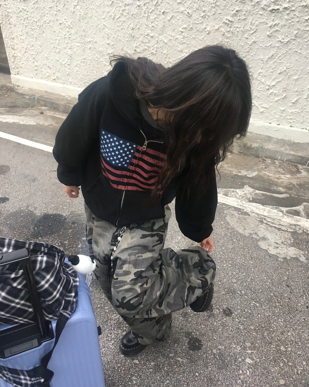 camo baggy pants (women wear)