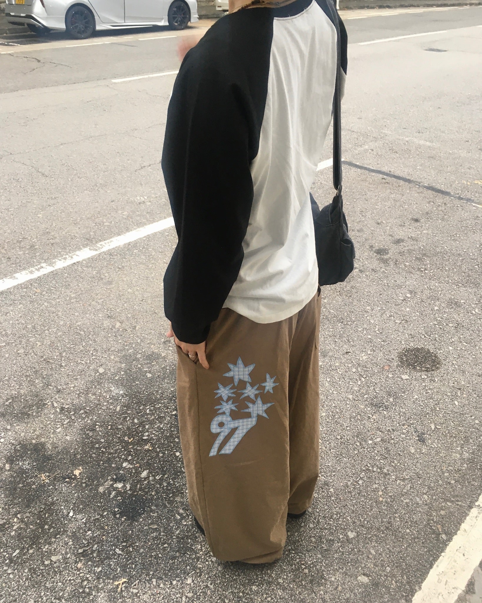 97 patch cotton pants (beige)