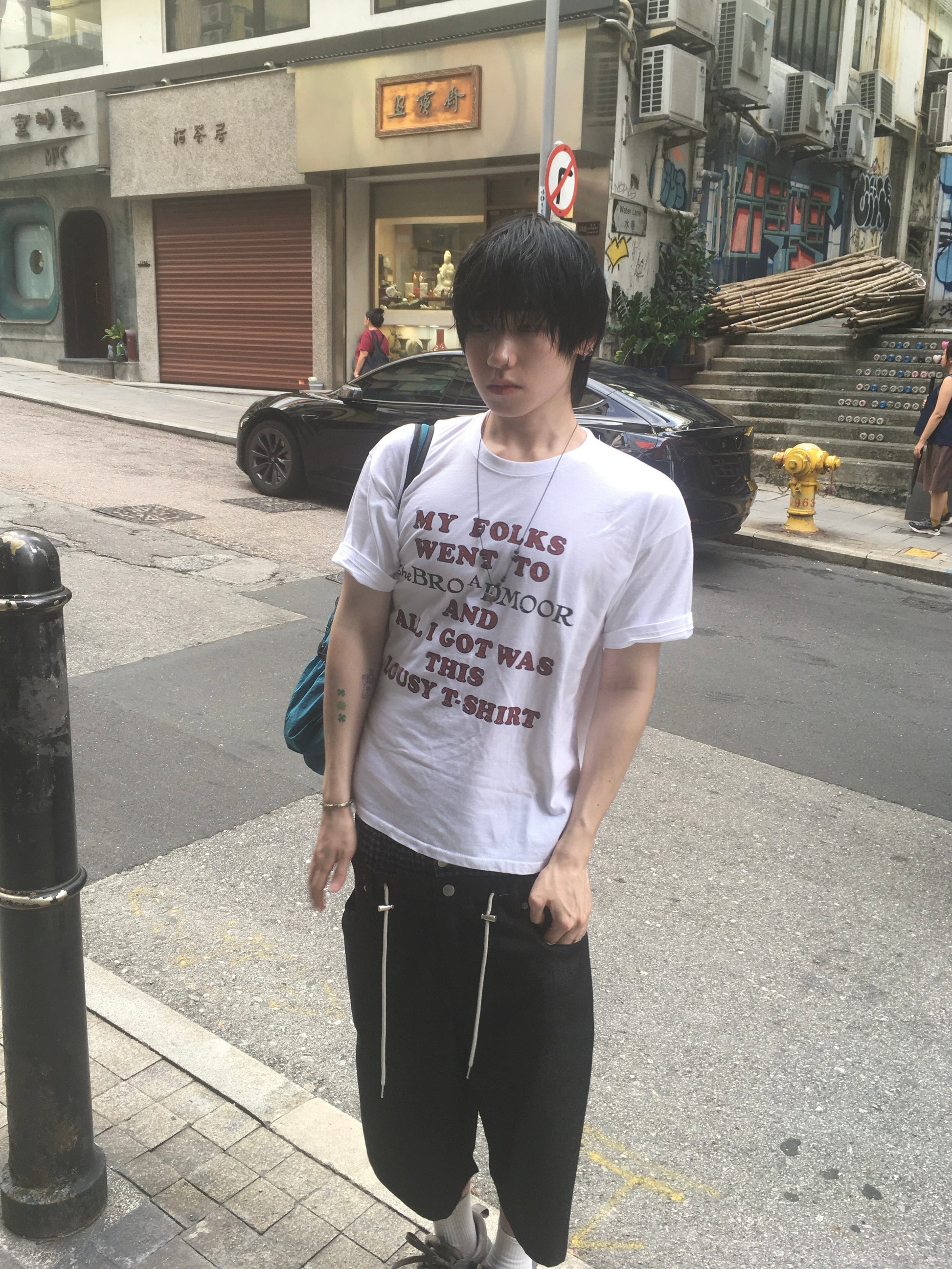 vintage lousy tee (white)