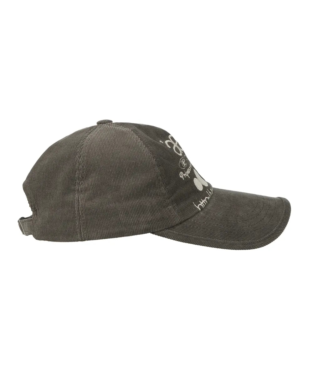 AEAE WEB LOGO CORDUROY CAP (BROWN)