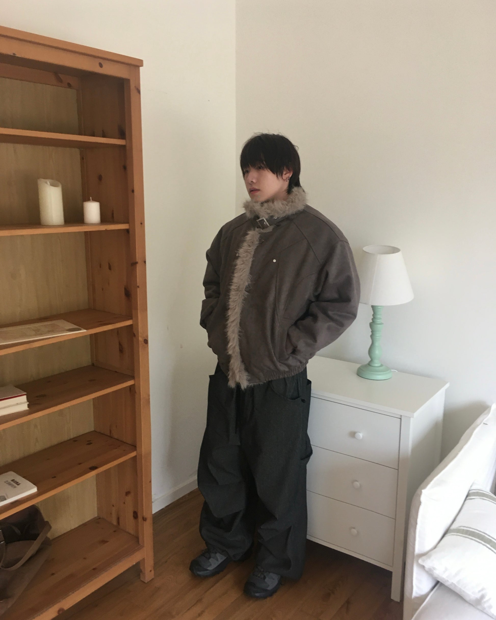 sun striped pants (black)